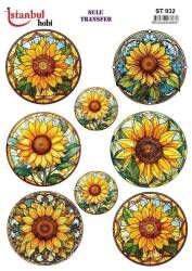 Çiçek Desenli Sulu Transfer Kağıdı STI-932 - Tual Hobi Craft İst