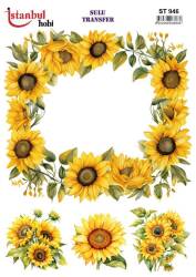 Çiçek Desenli Sulu Transfer Kağıdı STI-946 - Tual Hobi Craft İst
