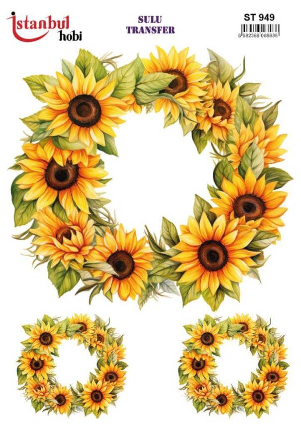 Çiçek Desenli Sulu Transfer Kağıdı STI-949 - 1