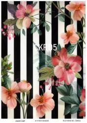 Çiçek Karo Desenli Pirinç Dekopaj Model : CKRD005 - Line Art