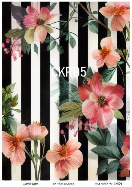 Çiçek Karo Desenli Pirinç Dekopaj Model : CKRD005 - 1