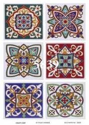 Çiçek ve Kuş Desenli Pirinç Dekopaj Model : 5939 - Line Art