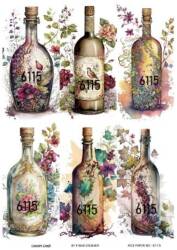 Çiçek ve Şişe Desenli Pirinç Dekopaj Model : 6115 - Line Art