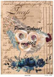 Çiçekli Horoz Desenli Pirinç Dekopaj Model : 4662 - Line Art