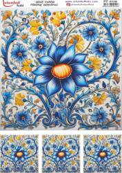 Çini Desenli Pirinç Dekopaj Model : PT 02119 - Tual Hobi Craft İst