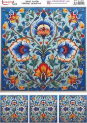 Çini Desenli Pirinç Dekopaj Model : PT 02122 - Tual Hobi Craft İst