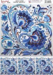 Çini Desenli Pirinç Dekopaj Model : PT 02126 - Tual Hobi Craft İst