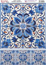 Çini Desenli Pirinç Dekopaj Model : PT 02127 - Tual Hobi Craft İst