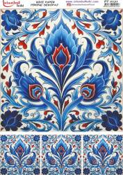 Çini Desenli Pirinç Dekopaj Model : PT 02131 - Tual Hobi Craft İst