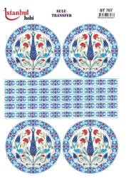 Çini Desenli Sulu Transfer Kağıdı ST-707 - Tual Hobi Craft Ist