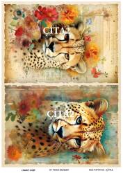 Çita Desenli Pirinç Dekopaj Model : ÇİTA02 - Line Art