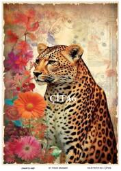 Çita Desenli Pirinç Dekopaj Model : ÇİTA06 - Line Art