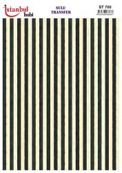 Çizgi Desenli Sulu Transfer Kağıdı ST-700 - Tual Hobi Craft Ist