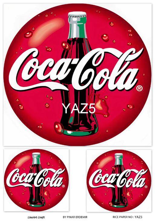 Coca Cola Desenli Pirinç Dekopaj Model : Yaz 05 - 1