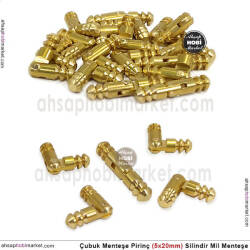 Çubuk Menteşe Pirinç 5x20mm Silindir Mil Menteşe - Tual Hobi Sanat