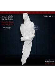 Dalda Büyük Papağan Duvar Heykeli Model 1 (47x14 cm) Ham Polyester - Tual Hobi Sanat