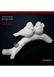 Daldaki Kuşlar Dekor Biblo (33x15 cm) Ham Polyester - Tual Hobi Sanat (1)