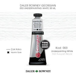 Daler Rowney Georgian 003 Underpainting White (Çabuk Kuruyan Beyaz) 38 ml - Daler Rowney