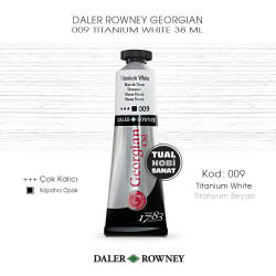 Daler Rowney Georgian 009 Titanium White (Titanyum Beyazı) 38 ml - Daler Rowney