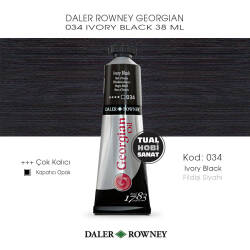 Daler Rowney Georgian 034 Ivory Black (Fildişi Siyahı) 38 ml - Daler Rowney