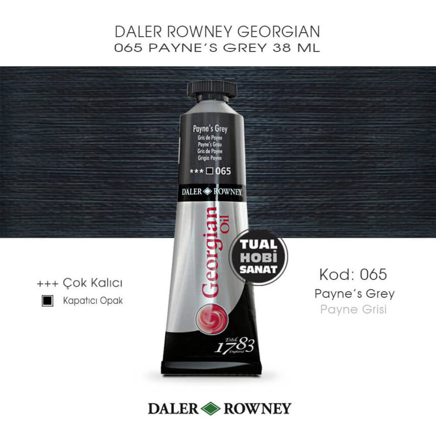 Daler Rowney Georgian 065 Paynes Grey (Payne Grisi) 38 ml - 1