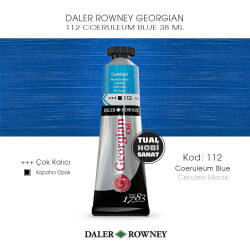 Daler Rowney Georgian 112 Coeruleum Blue (Ceruleo Mavisi) 38 ml - Daler Rowney