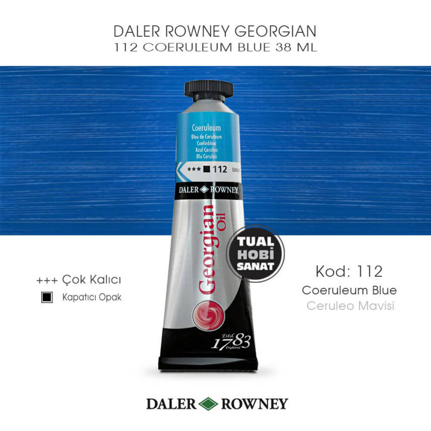 Daler Rowney Georgian 112 Coeruleum Blue (Ceruleo Mavisi) 38 ml - 1
