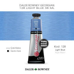 Daler Rowney Georgian 128 Light Blue (Açık Mavi) 38 ml - Daler Rowney