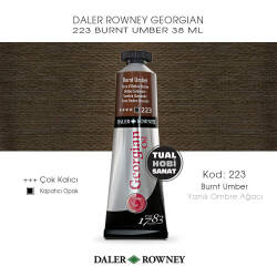 Daler Rowney Georgian 223 Burnt Umber (Yanık Ombre Ağacı) 38 ml - Daler Rowney