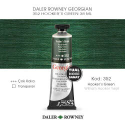 Daler Rowney Georgian 352 Hookers Green (William Hooker Yeşili) 38 ml - Daler Rowney