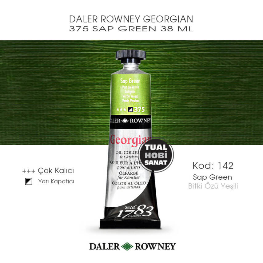 Daler Rowney Georgian 375 Sap Green (Bitki Özü Yeşili) 38 ml - 1