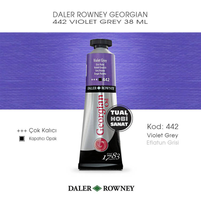 Daler Rowney Georgian 442 Violet Grey (Eflatun Grisi) 38 ml - 1