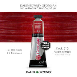 Daler Rowney Georgian 515 Alizarin Crimson Red (Alizarin Crimson Kırmızı) 38 ml - Daler Rowney