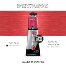 Daler Rowney Georgian 531 Brilliant Rose (Parlak Pembe) 38 ml - Daler Rowney