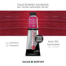 Daler Rowney Georgian 561 Rose Madder (Mor Pembe) 38 ml - Daler Rowney