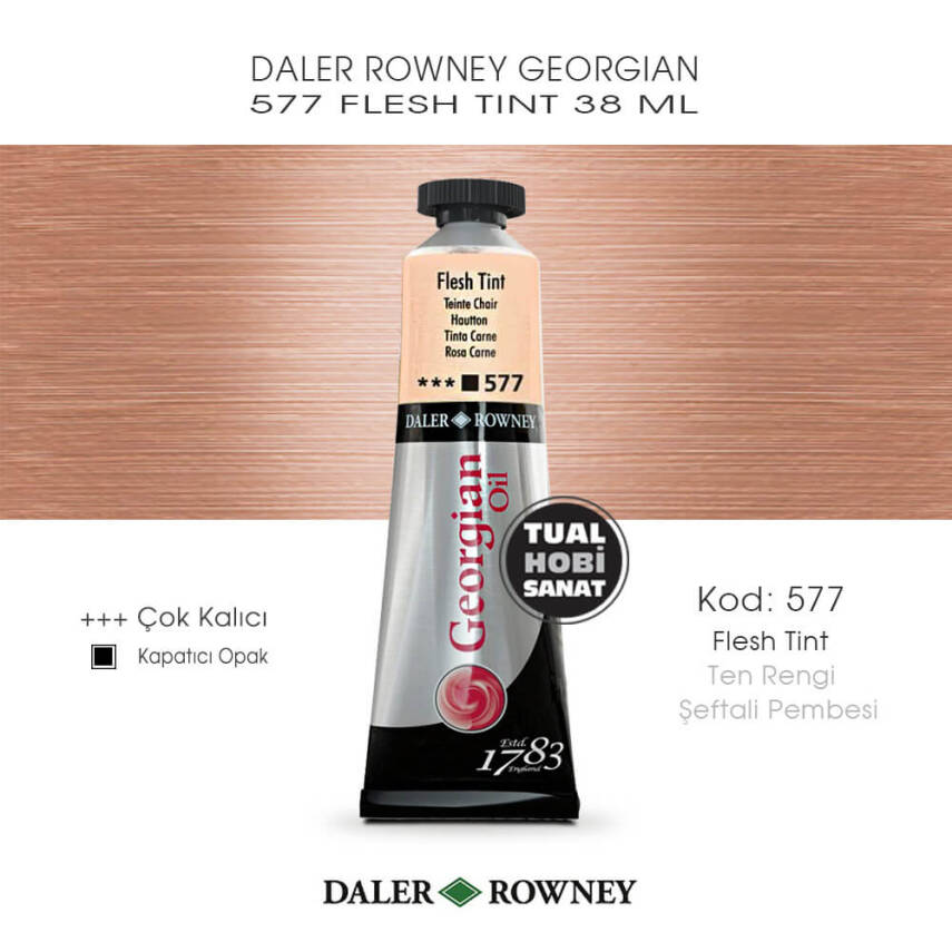 Daler Rowney Georgian 577 Flesh Tint (Ten Rengi - Şeftali Pembe) 38 ml - 1
