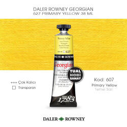 Daler Rowney Georgian 627 Primary Yellow (Temel Sarı) 38 ml - Daler Rowney