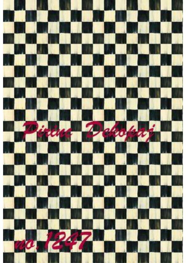 Dama Desenli Pirinç Dekopaj Model : 1247 - 1