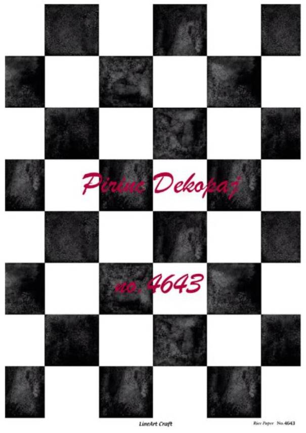 Dama Desenli Pirinç Dekopaj Model : 4643 - 1