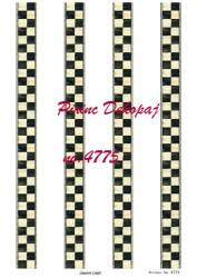 Dama Desenli Pirinç Dekopaj Model : 4775 - Line Art