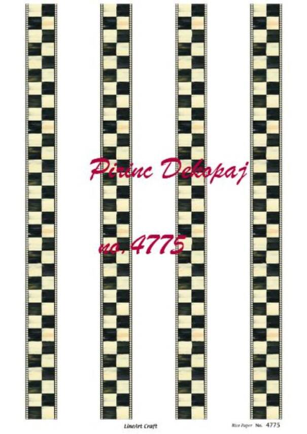 Dama Desenli Pirinç Dekopaj Model : 4775 - 1