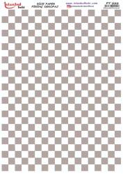 Dama Desenli Pirinç Dekopaj Model : PT 0999 - Tual Hobi Craft İst