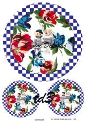 Damalı Ayıcık Desenli Pirinç Dekopaj Model : TD03 - Line Art