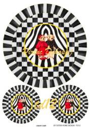 Damalı Ayıcık Desenli Pirinç Dekopaj Model : TD12 - Line Art