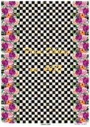 Damalı Çiçek Desenli Pirinç Dekopaj Model : 4475 - Line Art