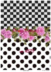 Damalı Çiçek Desenli Pirinç Dekopaj Model : 4573 - Line Art