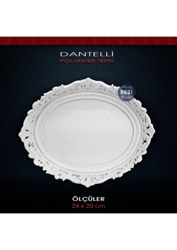 Dantelli Derin Tepsi 24x20 cm Ham Polyester - 1