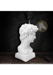 David Abajur Altı Sade (48x15 cm) Ham Polyester - Tual Hobi Sanat