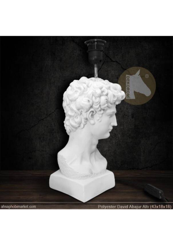 David Abajur Altı Sade (48x15 cm) Ham Polyester - 1