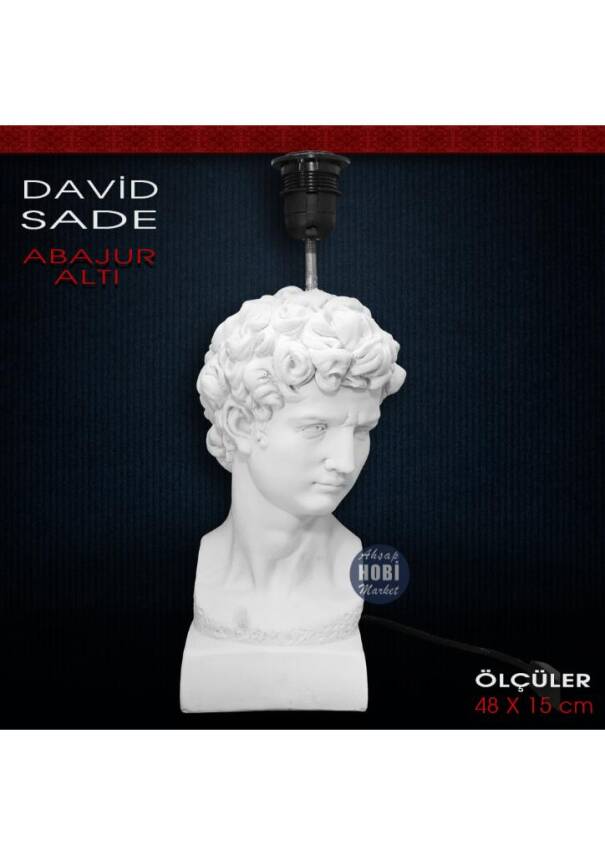 David Abajur Altı Sade (48x15 cm) Ham Polyester - 4